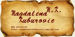 Magdalena Kuburović vizit kartica